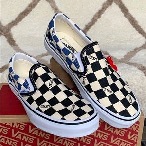 VANS CLASSIC SLIP-ON BIG CHECK Black/Navy men’s